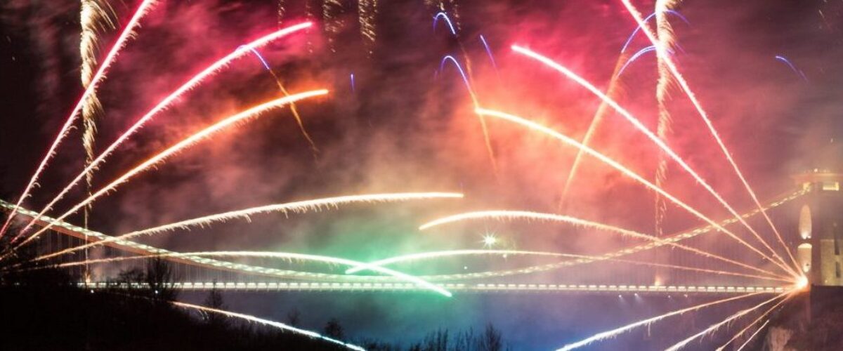 Clifton Suspension Bridge #fireworks150